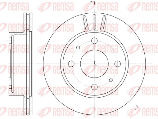 Disque de frein REMSA 61150.10