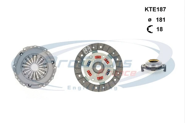 Kit d'embrayage PROCODIS FRANCE KTE187