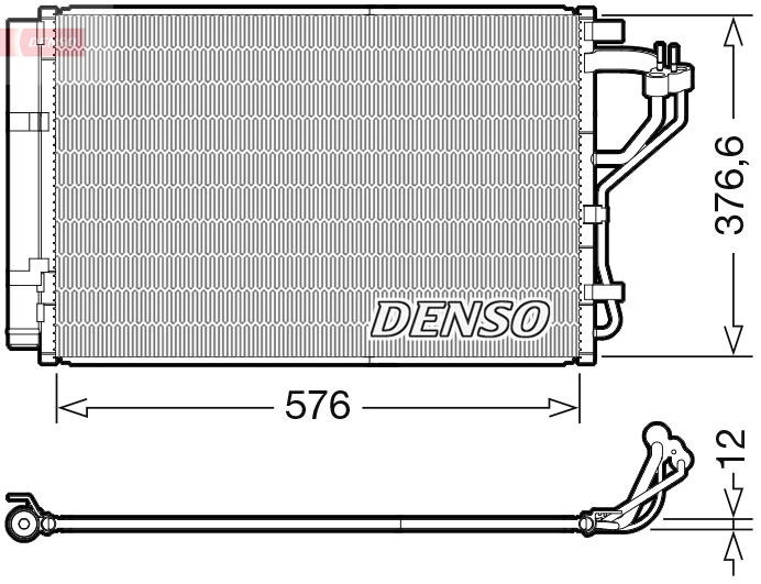 Condenseur, climatisation DENSO DCN41010