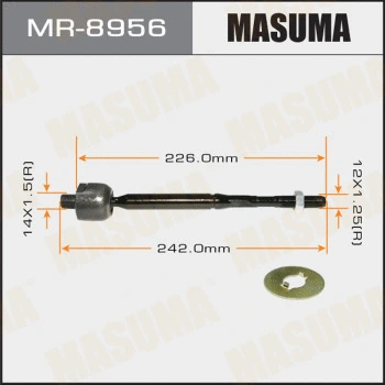 Rotule de direction intérieure, barre de connexion MASUMA MR-8956