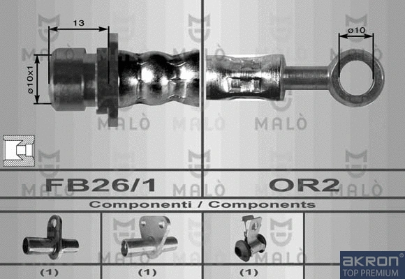 Flexible de frein AKRON-MALÒ 80018