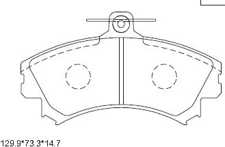 Kit de plaquettes de frein, frein à disque ASIMCO KD4727