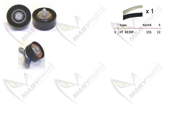 Kit de courroie crantée MABYPARTS OBK010099