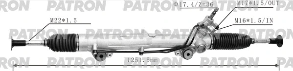 Crémaillère de direction PATRON PSG3036