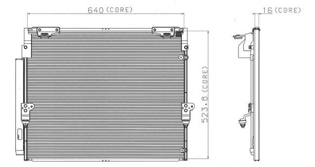 Condenseur, climatisation DENSO-AU 447750-4400