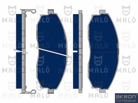 Kit de plaquettes de frein, frein à disque AKRON-MALÒ 1050364