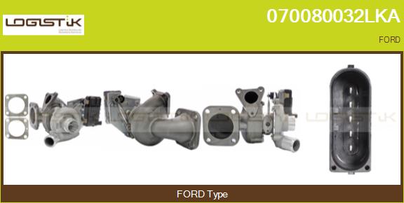 Turbocompresseur, suralimentation LGK 070080032LKA