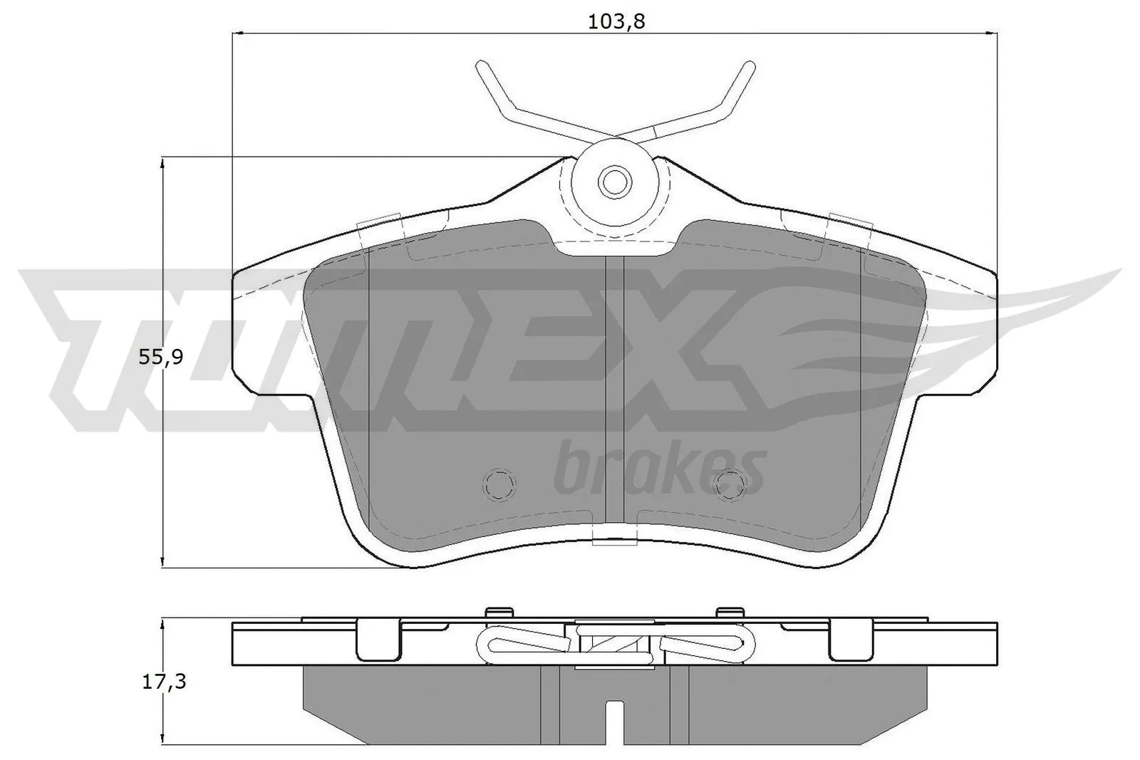 Kit de plaquettes de frein, frein à disque TOMEX Brakes TX 16-60