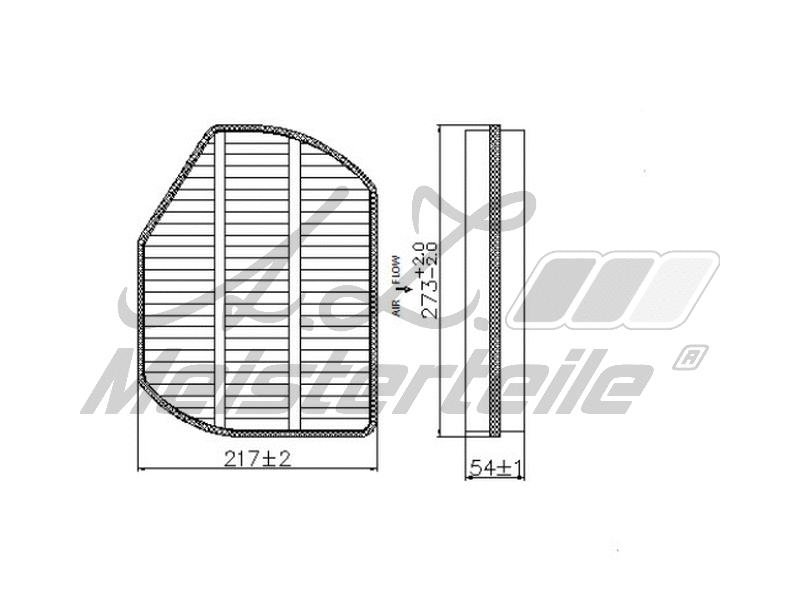 Filtre, air de l'habitacle A.Z. Meisterteile AZMT-41-010-1738