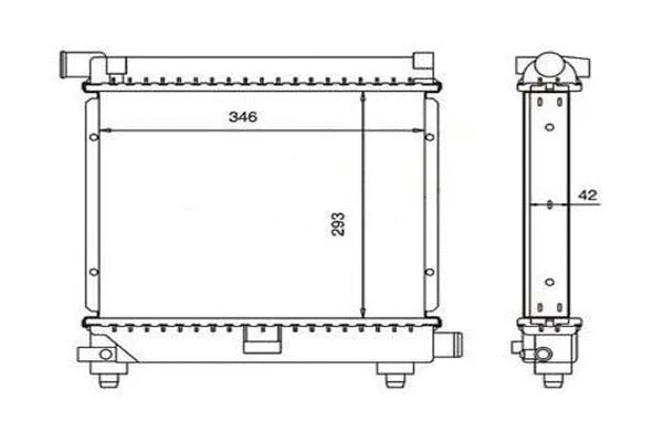 Radiateur, refroidissement du moteur ORDONEZ 2060234