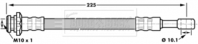 Flexible de frein BORG & BECK BBH7168