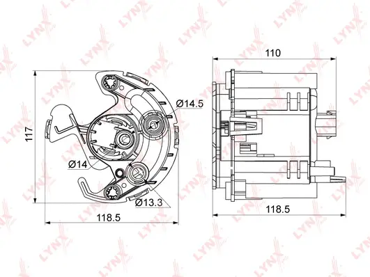 Filtre à carburant LYNXAUTO LF-1002M