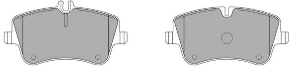 Kit de plaquettes de frein, frein à disque FREMAX FBP-1181