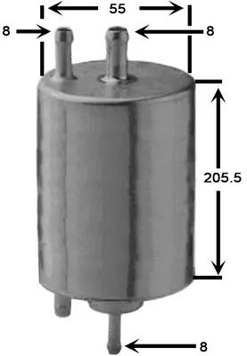 Filtre à carburant JS ASAKASHI FS0021