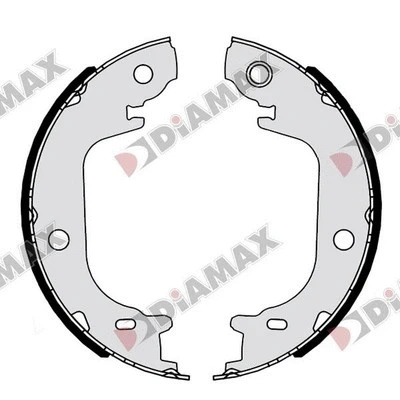 Jeu de mâchoires de frein, frein de stationnement DIAMAX N01396