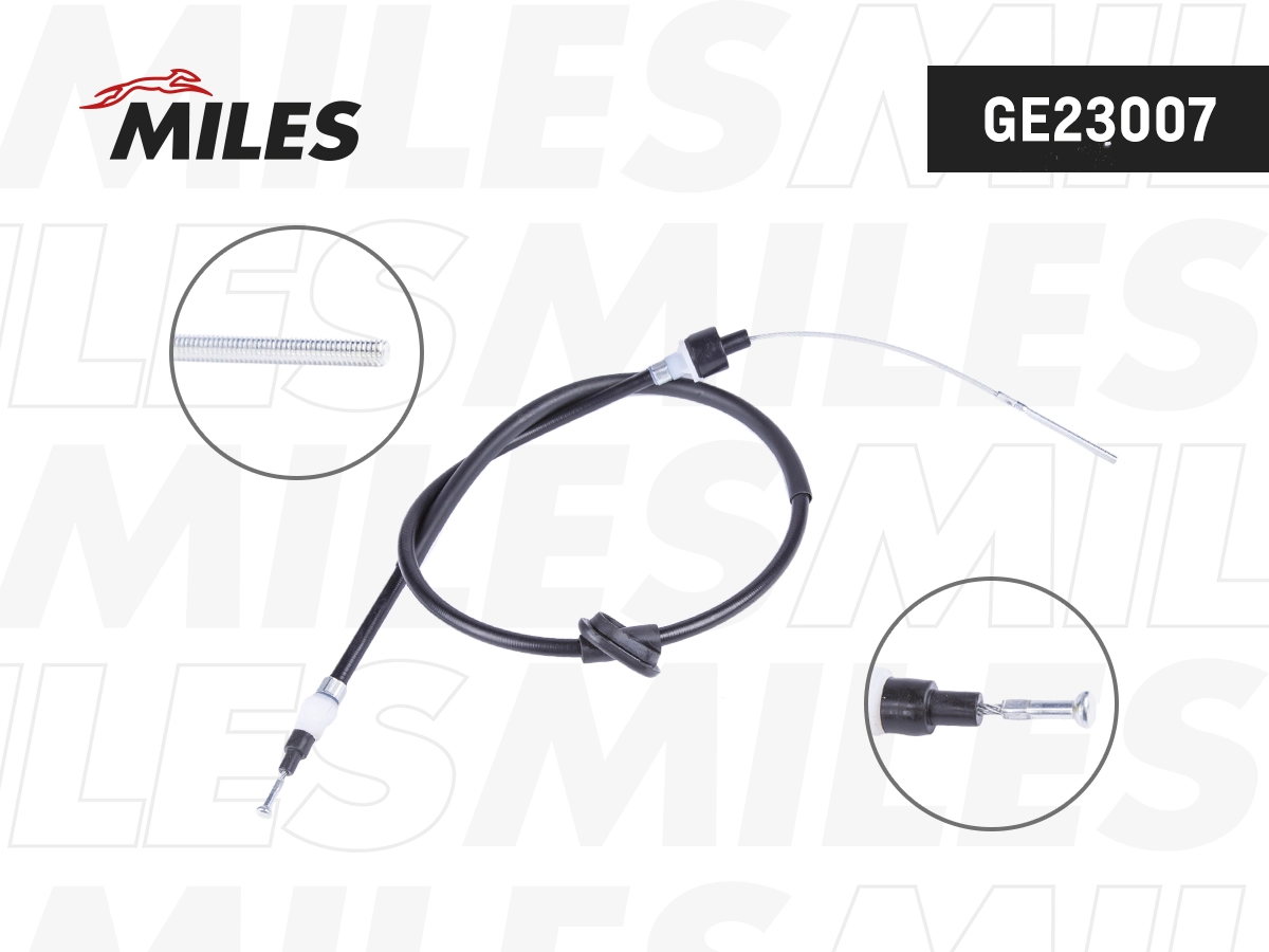 Tirette à câble, commande d'embrayage MILES GE23007