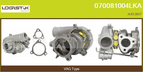 Turbocompresseur, suralimentation LGK 070081004LKA