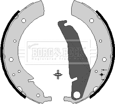 Jeu de mâchoires de frein BORG & BECK BBS6068