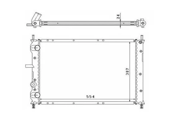 Radiateur, refroidissement du moteur ORDONEZ 2060301