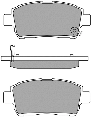 Kit de plaquettes de frein, frein à disque AISIN ASN-2101