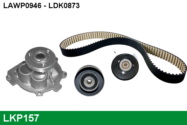 Pompe à eau + kit de courroie crantée LUCAS LKP157