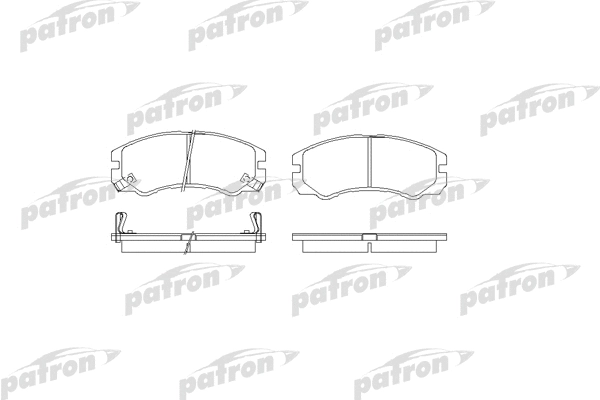 Kit de plaquettes de frein, frein à disque PATRON PBP1015