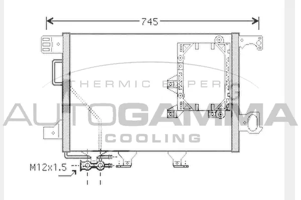 Condenseur, climatisation AUTOGAMMA 104458