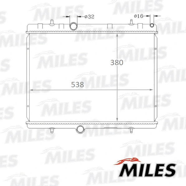 Radiateur, refroidissement du moteur MILES ACRB147