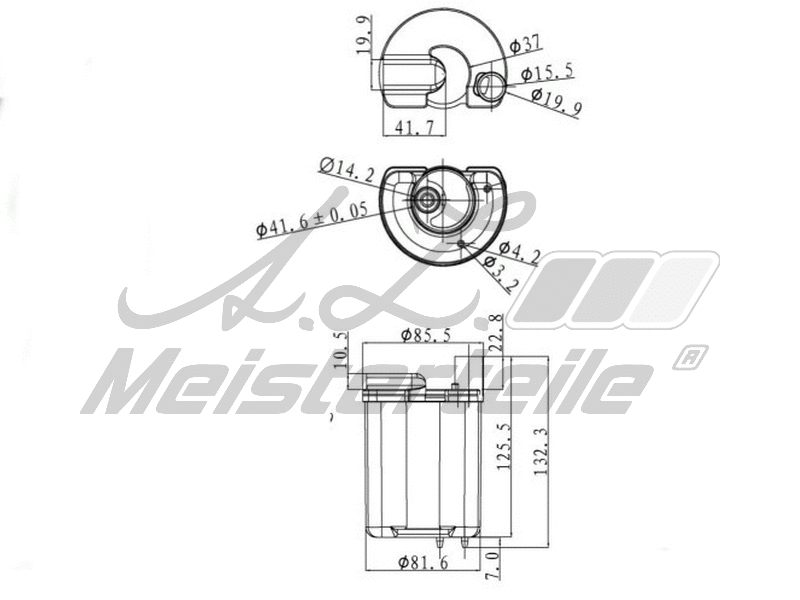 Filtre à carburant A.Z. Meisterteile AZMT-41-020-1441