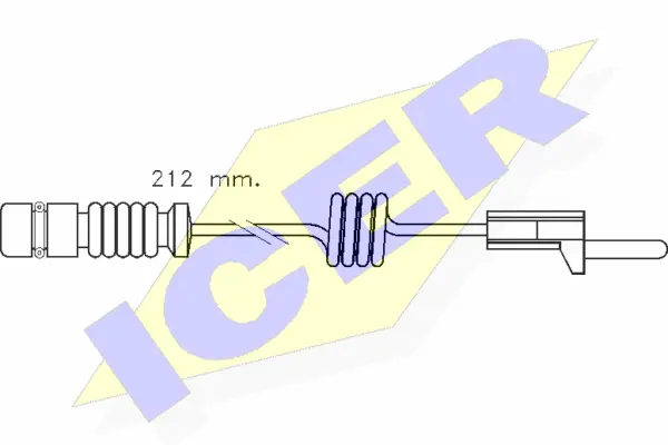 Contact d'avertissement, usure des plaquettes de frein ICER 610259 E C
