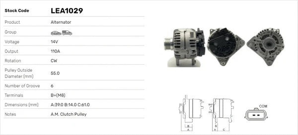 Alternateur LUSA LEA1029