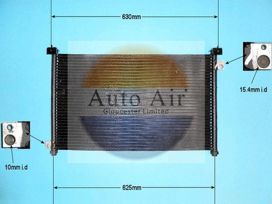 Condenseur, climatisation AUTO AIR GLOUCESTER 16-1147