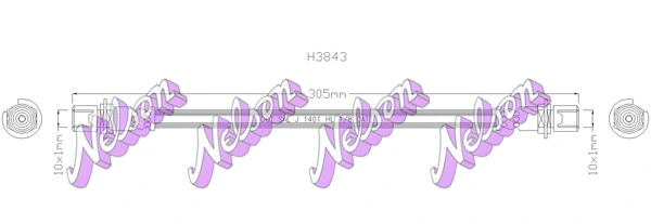 Flexible de frein KAWE H3843