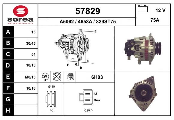 Alternateur EAI 57829