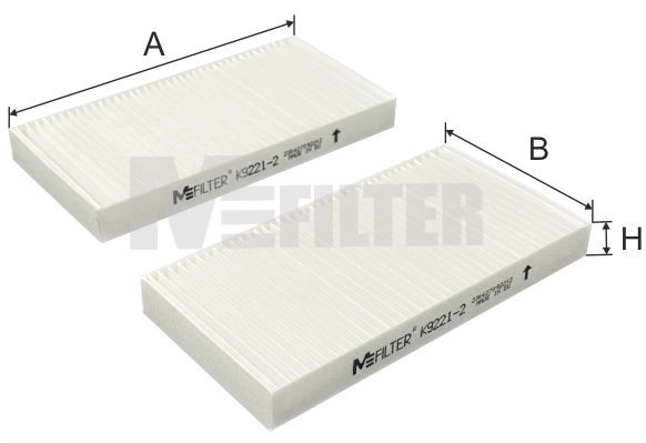 Filtre, air de l'habitacle MFILTER K 9221-2