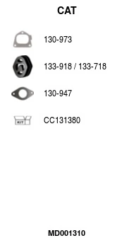 Catalyseur FA1 MD001310