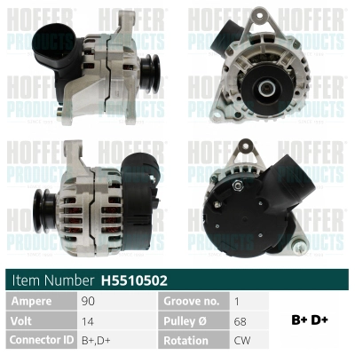 Alternateur HOFFER H5510502