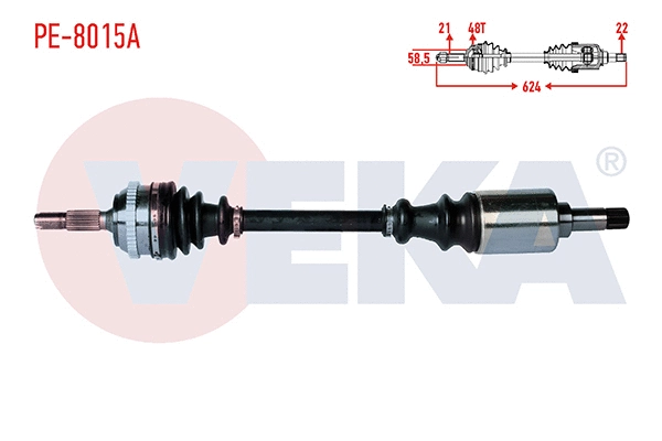 Arbre de transmission VEKA PE-8015A
