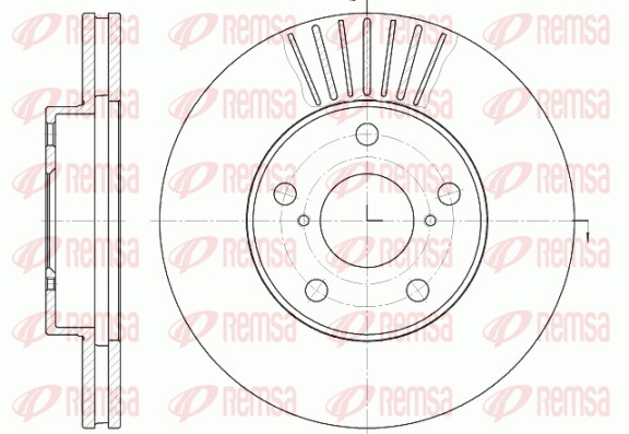 Disque de frein REMSA 6640.10