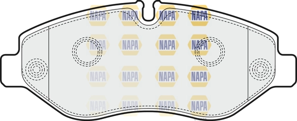 Kit de plaquettes de frein, frein à disque NAPA NBP1280