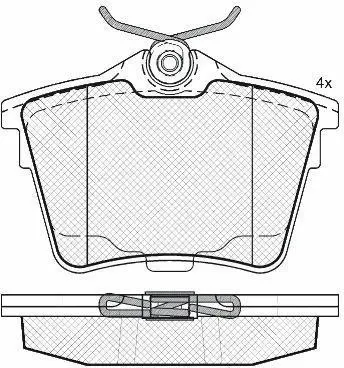 Kit de plaquettes de frein, frein à disque FIT FP1486