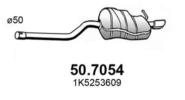 Silencieux arrière ASSO 50.7054