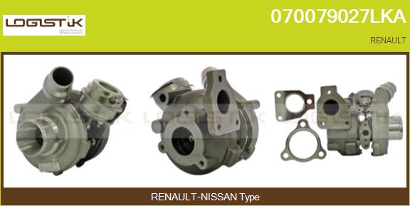 Turbocompresseur, suralimentation LGK 070079027LKA
