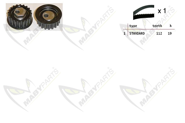 Kit de courroie crantée MABYPARTS OBK010323