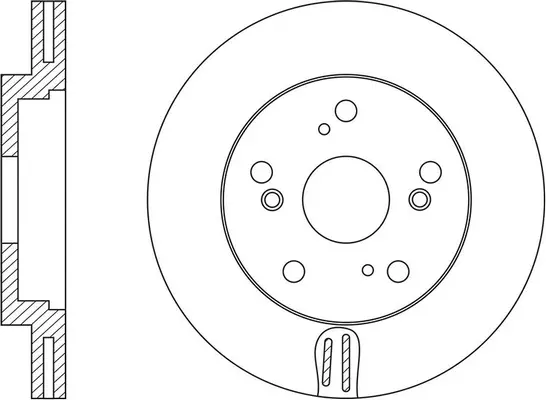 Disque de frein FIT FR0704V