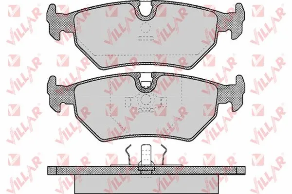 Kit de plaquettes de frein, frein à disque VILLAR 626.0418