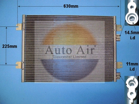 Condenseur, climatisation AUTO AIR GLOUCESTER 16-1312A