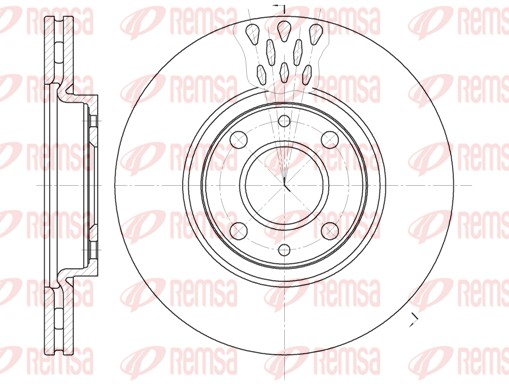 Disque de frein REMSA 6443.10