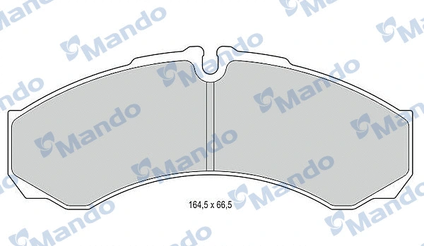 Kit de plaquettes de frein, frein à disque MANDO MBF015561