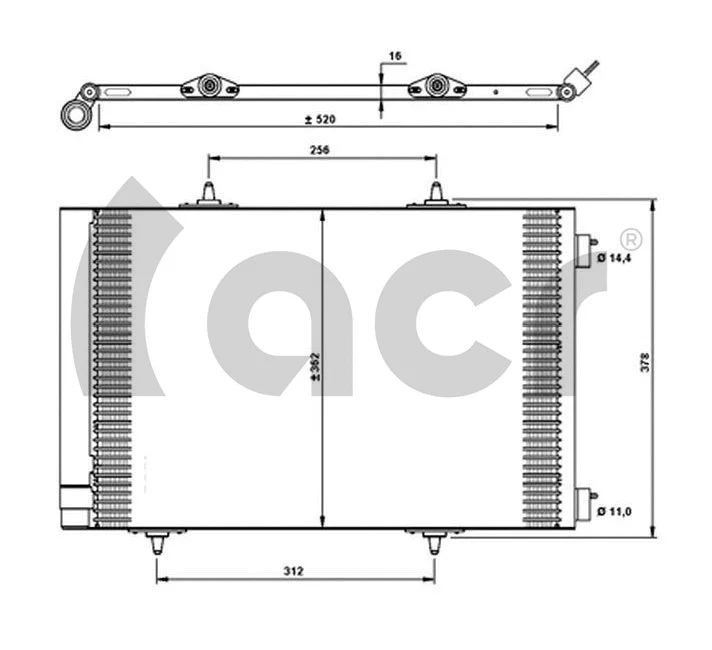 Condenseur, climatisation ACR 300690